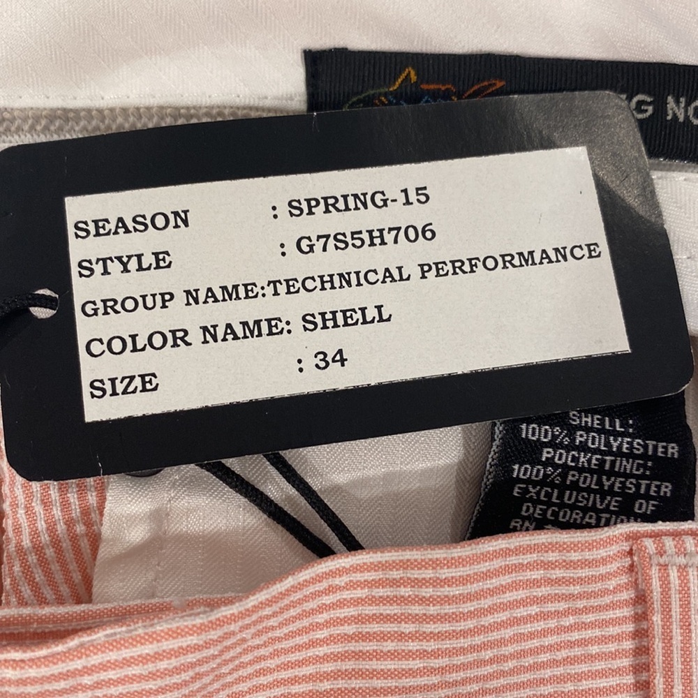 NWT Greg Norman Men's Shorts size 34 - Picture 6 of 7